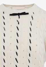 Cable-Knit Wool Sweater