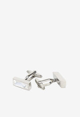 Rectangular Cubic Strass Cufflinks