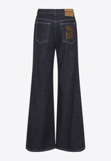 Logo Embroidered Jeans