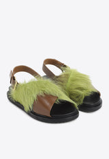 Fussbett Leather Slingback Flat Sandals