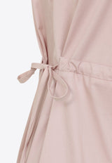 Tiered Midi Poplin Dress