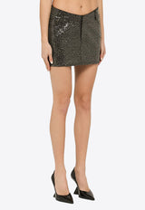 ROTATE Sequined Mini Skirt 111400100CO/O_ROTAT-1000