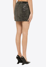 ROTATE Sequined Mini Skirt 111400100CO/O_ROTAT-1000