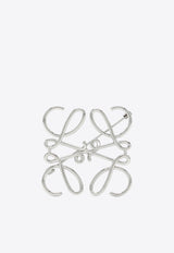 Loewe Anagram Logo Brooch Silver 111.25.020PR/S_LOEW-9230