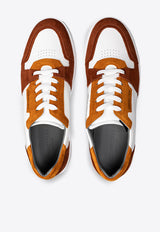 Corneliani Leather Low-Top Sneakers Orange 9320913-93tm69-049_Dark Orange - 049