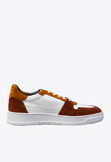 Corneliani Leather Low-Top Sneakers Orange 9320913-93tm69-049_Dark Orange - 049