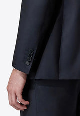 Wool Single-Breasted Tailored Suit