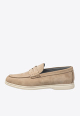 Corneliani Suede Penny Loafers Beige 9320903-93tm48-035_Beige - 035