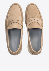 Suede Penny Loafers
