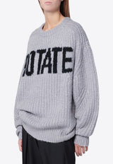 ROTATE Logo-Intarsia Crewneck Sweater 114641039WO/R_ROTAT-039