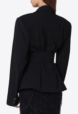 ROTATE Single-Breasted Belted Blazer 114825100PL/R_ROTAT-100