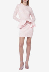 ROTATE Mesh Frill Mini Dress Pink 1152271809PL/S_ROTAT-1809