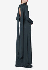 ROTATE Embellished Open-Back Gown Green 1153451222PL/S_ROTAT-1222