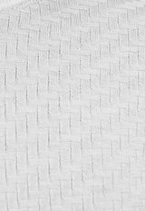 Basket-Weave Wool Sweater