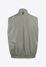 Stand-Up Collar Zip-Up Vest