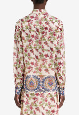 Etro Berry Print Georgette Top 11782-5152 0990 Multicolor