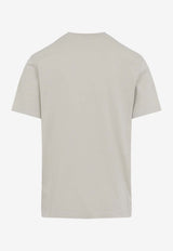 Moncler Logo-Printed Crewneck T-shirt Gray