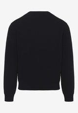 Moncler Wool Crewneck Sweater Black