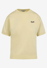 Prada Silk Crewneck T-shirt Yellow