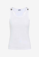 Jean Paul Gaultier Logo-Embroidered Tank Top White