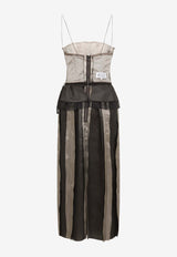 Silk Sleeveless Midi Dress