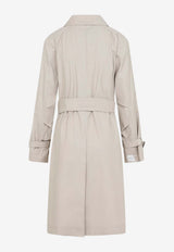 Double-Breasted Belted Trench Coat
