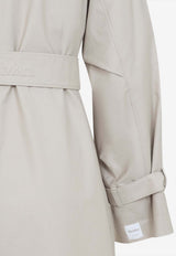 Double-Breasted Belted Trench Coat