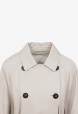 Double-Breasted Belted Trench Coat