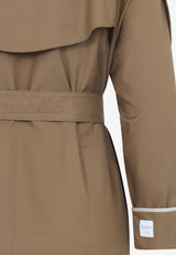 U Double-Breasted Trench Coat