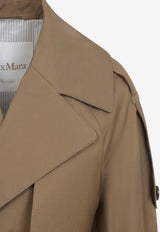 U Double-Breasted Trench Coat