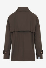 Zeno Double-Breasted Short Trench Coat