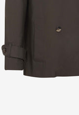 Zeno Double-Breasted Short Trench Coat