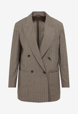 Acciaio Pinstripe Wool Blazer