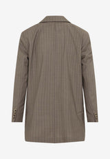 Acciaio Pinstripe Wool Blazer