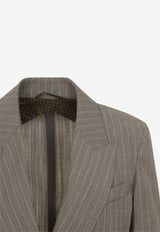 Acciaio Pinstripe Wool Blazer