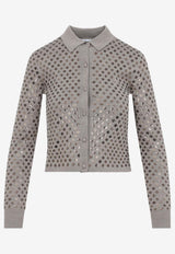 Ragno Embellished Polo Cardigan