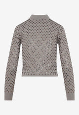 Ragno Embellished Polo Cardigan