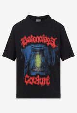 Graphic Print Faded T-shirt
