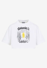 Graphic Print Cropped T-shirt