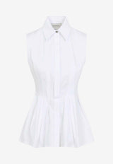Certosa Sleeveless Peplum Top