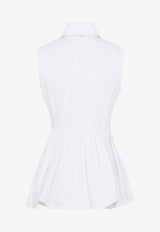 Certosa Sleeveless Peplum Top