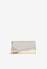 Emmie Mirror Leather Clutch Bag
