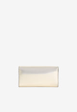 Emmie Mirror Leather Clutch Bag