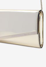 Emmie Mirror Leather Clutch Bag