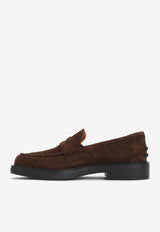 Suede Penny Loafers