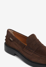 Suede Penny Loafers