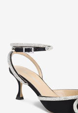 Double Bow 65 Silk Pumps