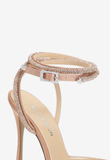 Double Bow 100 Satin Pumps