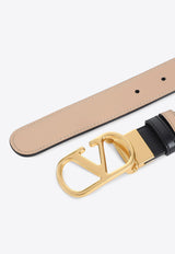 Reversible VLogo Leather Belt
