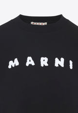 Logo Print Cropped T-shirt